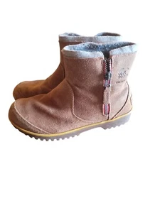 Stivaletti invernali Sorel Meadow pelle scamosciata impermeabili cerniera marrone chiaro 8,5 - Foto 1 di 7