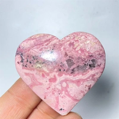 54g Natural Red Rhodonite Palm Quartz Crystal Stone Healing Argentina X428 - Image 1 of 4