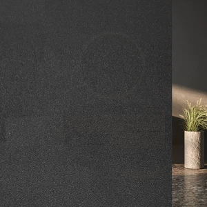 Privacy Window Film Frosted Glass Black Static Cling Heat 17.7x39.4" - Picture 1 of 7
