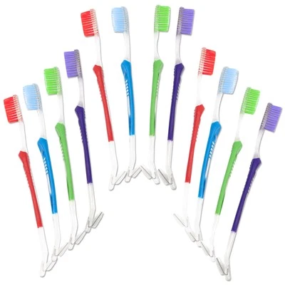 DENTAL AESTHETICS Kieferorthopädische Zahnbürste - Großpackung mit 26 ~ Doppelend Ortho V-Verkleidung für Zahnspangen