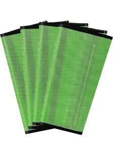 Juego de 4 envolturas para piernas de malla de plástico verde lima para caballos - Imagen 1 de 6