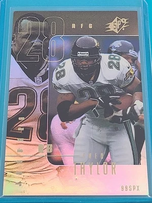 1999 UD SPx   #42 Fred Taylor  Jacksonville Jaguars Football Card W1 - Image 1 of 2