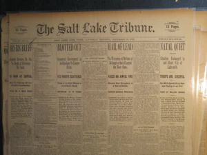 Mormon Religion Newspaper 1899 ROBERTS BIG BLUFF TO RETAIN SEAT CONGRESS - Bild 1 von 3