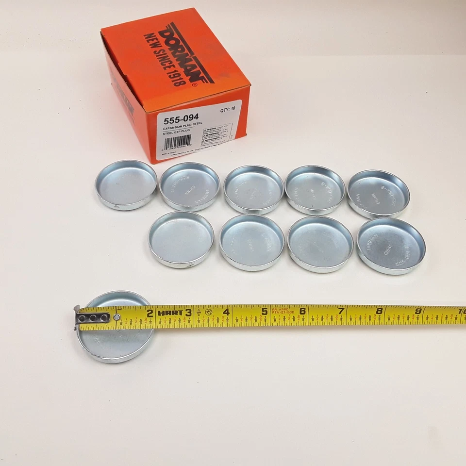 Enchufe de expansión de taza de acero 50 mm altura 0,420 paquete de 10 para Ford Dodge Plymouth Foto 1 de 4