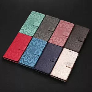 Flip Flower Leather Wallet Phone Case for Vivo V11i Y53 Y93 V21 Y90 Y17 Y97 - Picture 1 of 20