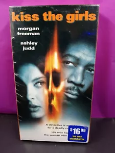 Kiss the Girls VHS Blockbuster Morgan Freeman Ashley Judd - Picture 1 of 2