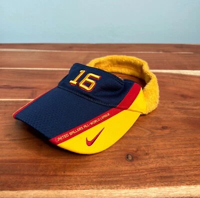 VTG Basketball Terry Cloth Headband Visor Nike United Ballers #16 UBALL RARE - Image 1 of 4
