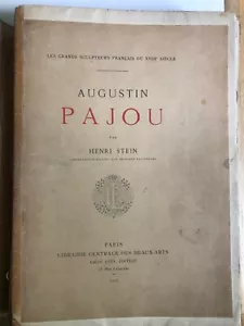 Augustin PAJOU Henri Stein Sculpteur 1912 + photo originales ART Livre RARE - Foto 1 di 19