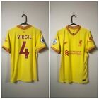 Virgil #4 Liverpool Medium Dryfitadv 2021/22 3Rd Shirt Jersey Nike Bnwt