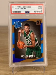 2017-18 Panini Donruss #198 Jayson Tatum RC - Rookie - PSA 9 - MINT - Celtics - Picture 1 of 2