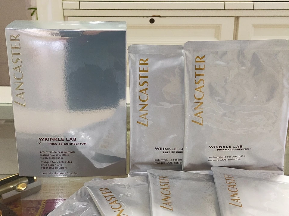 LANCASTER WRINKLE LAB PRECISE CORRECTION MASCHERA ANTI RUGHE 6X2 SHEETS RESCUE M Foto 1 de 2