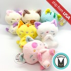 Japan Imported Kitten Sleeping Cat Plush Cute Kawaii Doll Mascot Keychain Charm
