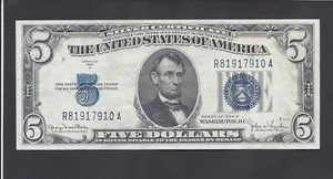 1934 D $5 @ SILVER CERTIFICATE @ - Picture 1 of 2