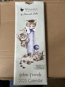 Wrendale 2025 Katzenkalender - 12 Länder Set Feline Friends Illustrationen - Bild 1 von 3