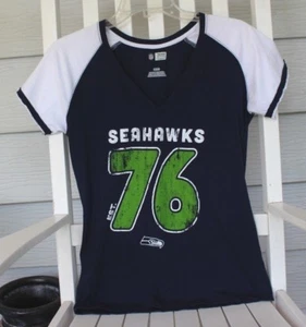 ✅ NFL Team Apparel Seattle Seahawks 76 Women's size Medium T-Shirt - Picture 1 of 9