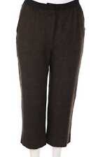 MARC JACOBS Pants Cropped Wool-Blend Checked US 4 = D 34 brown
