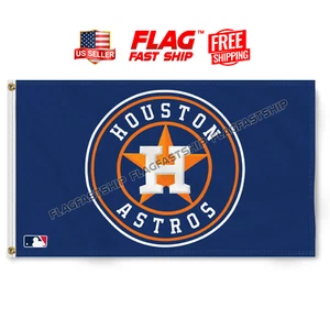 Houston Astros 3x5 ft Flag Banner MLB Baseball Champions Free Shipping - Picture 1 of 12