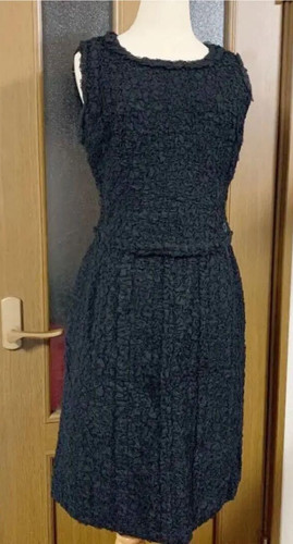 CHANEL P15606V8705 Set Up Vestito Donna Taglia 40 Nero Made In France