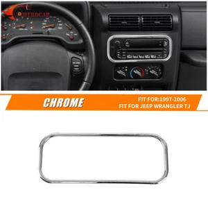 Cubierta decorativa de radio de consola central para Jeep Wrangler TJ 1997-2006 accesorios - Imagen 1 de 7