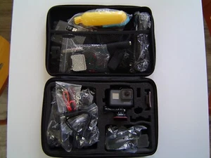 GoPro Hero 5 Black with Wi-Fi Remote, Accessories and Case - Picture 1 of 9