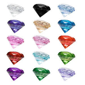 10 piedras decorativas 2 cm - Diamantes cristales piedras decoración mesa manualidades boda - Imagen 1 de 14