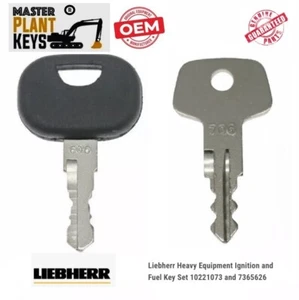 Master Plant Keys Liebherr Heavy Equipment Ignition Fuel Key Set 10221073 736562 - Picture 1 of 1