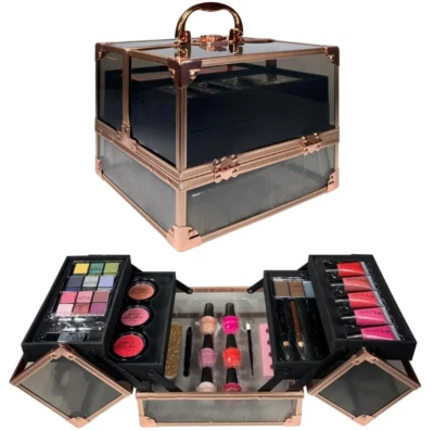 Technic Beauty Case Black & Rose Gold - Image 1 of 3