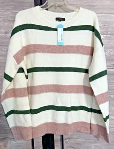 FATE for Stitch Fix Women's XXL Sweater Itzel Crewneck Pullover Wool Off-White - Picture 1 of 22