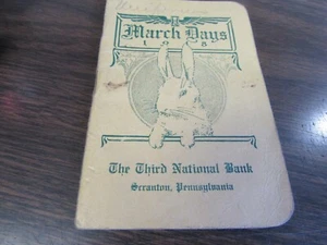 1918 THE THIRD NATIONAL BANK - SCRANTON PA - MARCH DAYS -  DAILY QUOTES & NOTES - Picture 1 of 3