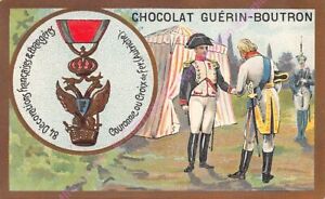 Kitschbild Schokolade Guérin Boutron Medaille Ordnung Kranz Kreuz De Fer Austria