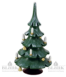 Tannenbaum farbig mit Kugeln & Glöckchen Tanne Weihnachtsbaum Blank Erzgebirge - Bild 1 von 1