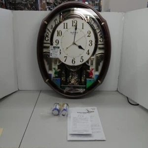Used Rhythm Small World Aldi Analog Wall Clock Karakuri Gimmick Radio Musical - Picture 1 of 4