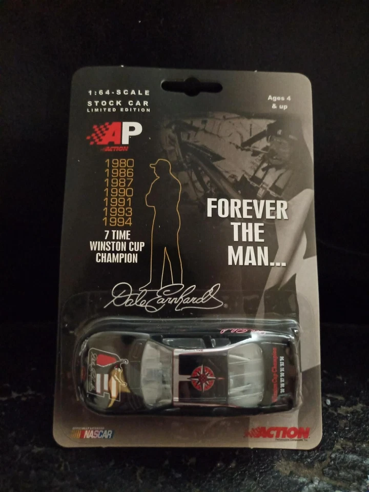 1/64 NASCAR 2002 DALE EARNHARDT SR 7 TIME CUP CHAMPION FOR EVER THE MAN ACTION - Image 1 of 1