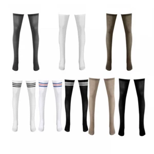 1 Pairs _Men's_Long Tude Socks Spring Sport Stripe Over Knee Length Calf Short - Picture 1 of 88