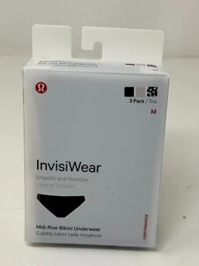 Lululemon Size Medium Invisiwear 3 Pack Mid Rise Bikini Underwear - Picture 1 of 3