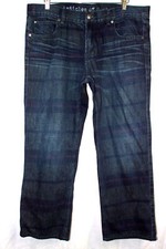 Articles of Society MENS  Dark Wash Jeans Pants Denim Relaxed Straight Leg Sz 36
