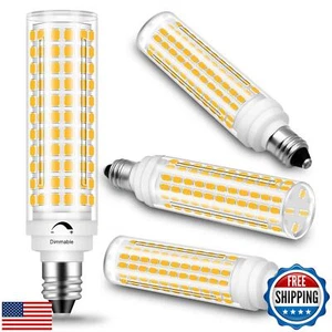 ZHENMING E11 LED Bulb 100W Halogen Bulbs Equivalent,JDE11 T4 Mini Candelabra - Picture 1 of 5