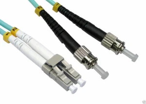 OM3 Fibre Optique St LC Duplex MM 50 125 Brassage Lszh Câble 2m Eau - Photo 1/1