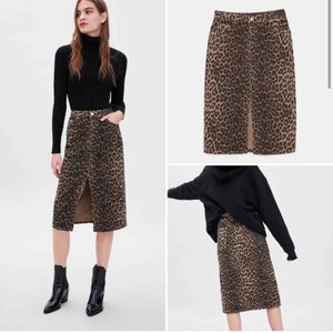 Las mejores ofertas en Estampado Animal Zara recto y Faldas Lápiz para  Mujeres | eBay