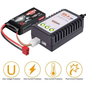 Cargador de batería B3 LIPO 7.4v 11.1v 2s 3s celdas para RC LiPo enchufe EE. UU. duradero - Imagen 1 de 12