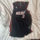 Dwayne Wade 3 Miami Heat Nba Adidas Black Jersey Youth Size 14 16 Rare
