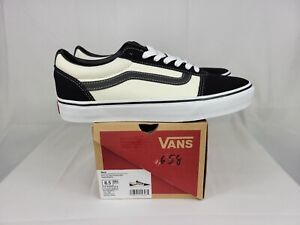 Vans Ward Retro S/C Marshmallow White Black Shoes Sneakers Mens 8.5 VN0A36EMKIG