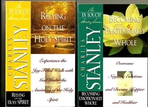2 CHARLES STANLEY Bible Study (1996, PB) Relying Holy Spirit & Emotionally Whole - Picture 1 of 3