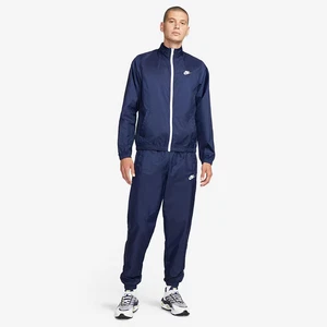 Nike Sportswear Club Men's Lined Woven Full Tracksuit Navy/Blue - Medium (New) - Picture 1 of 21
