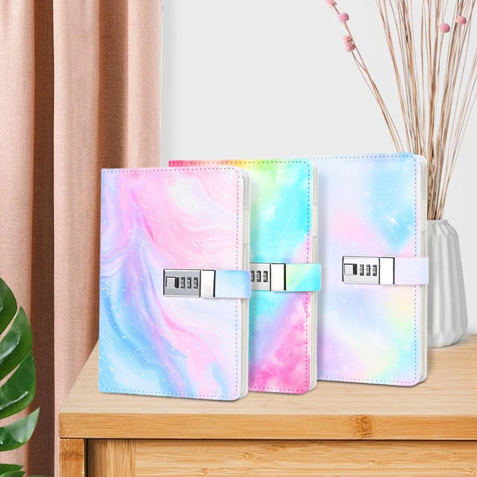 Diary with Lock Travel Diary PU Leather Lock Journal Planner - Image 1 of 1