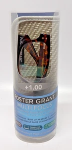 Foster Grant Multi Focus Advanced Reading Glasses Conan +1.00 Soft Case & Cloth - Picture 1 of 9