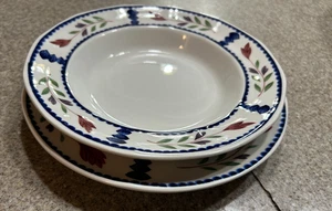 Menge 2 Adams China Lancaster English Ironstone 7 3/4 Suppenschüssel, 8" Salatteller - Bild 1 von 11