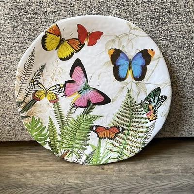 Michel Design Works Large Melamine Butterfly Platter 45.5cm Diameter - Image 1 of 4