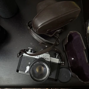 Asahi Pentax Spotmatic f/Takumar 1:1.4/50 analoge Kleinbildkamera Japan Sears Case - Bild 1 von 8