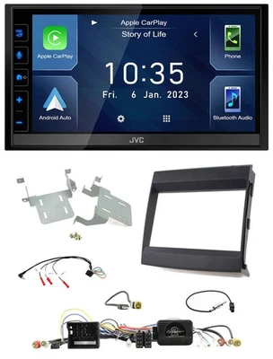 JVC DAB Bluetooth Lenkrad USB 2DIN Autoradio für Porsche Cayenne 2011-2016 - Bild 1 von 4